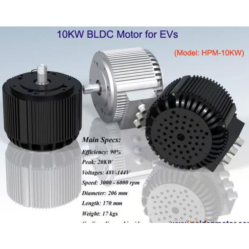 Water Cooled Bldc Motor 10Kw - Motor de Corriente Continua sin Escobillas