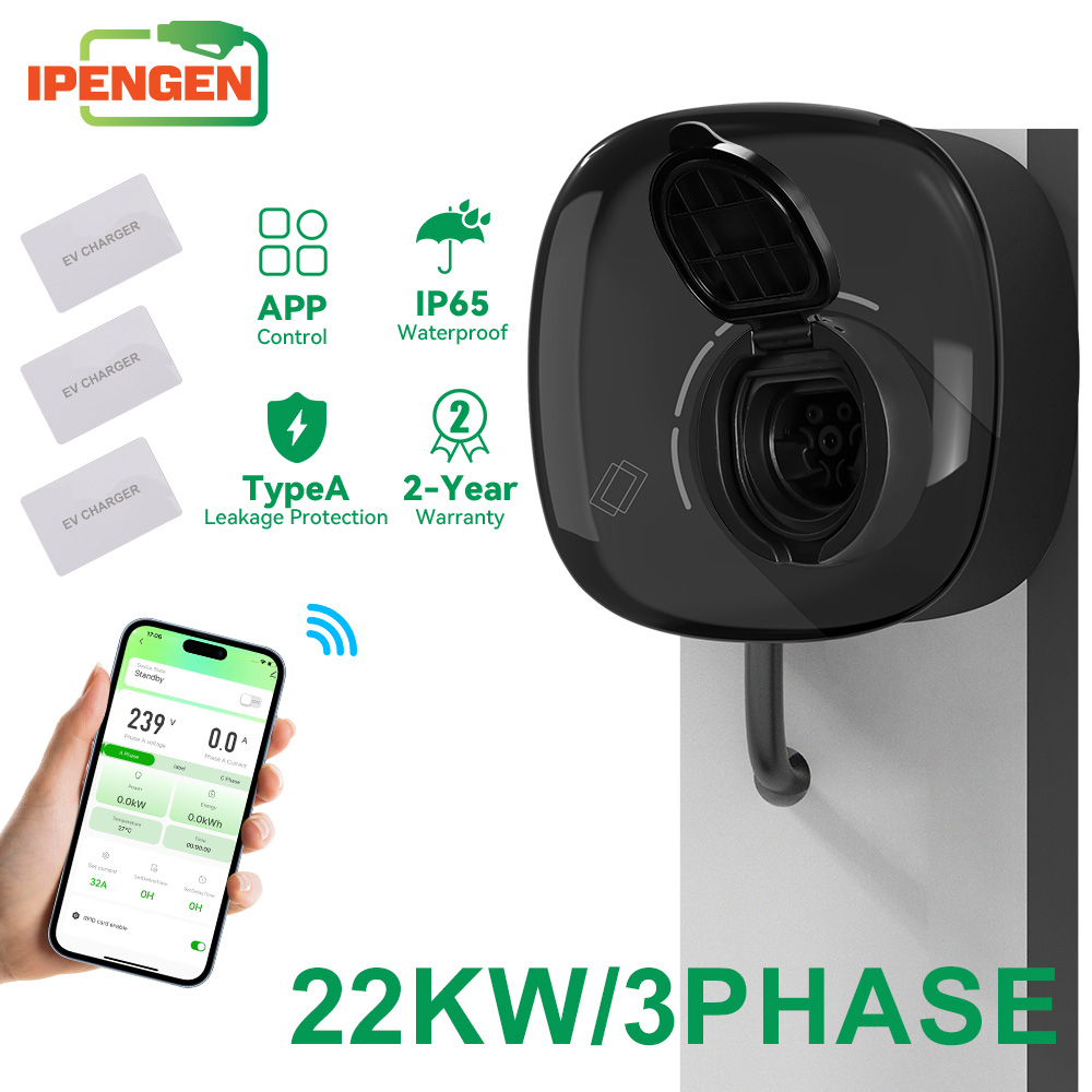 Ev Charger Type 2 22Kw 32A 3 Phase - Cargador de Vehículos Eléctricos IPENGEN de