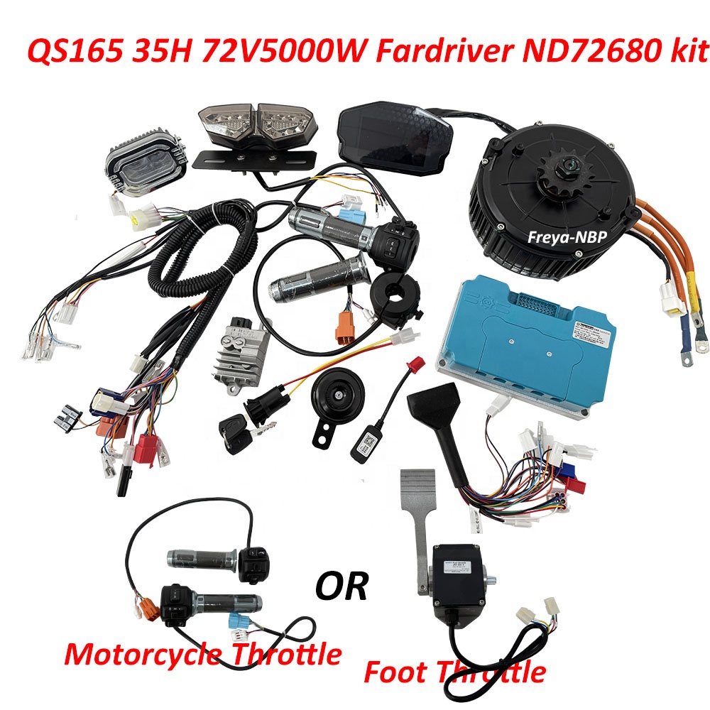 Mid Drive Motor Kit 72V 5000W - Motor QS QS165 5000W 72V 35H