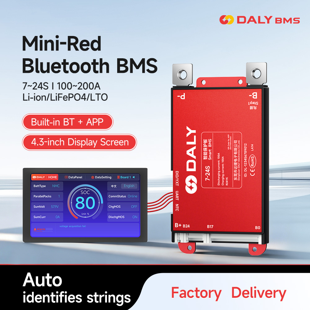 Daly Smart BMS 4.3 LCD Pulgada - Smart Bms 24S 200A Bluetooth Lifepo4 reseña y precio